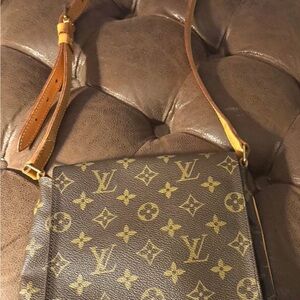 Louis Vuitton Monogram Crossbody in Brown and Tan